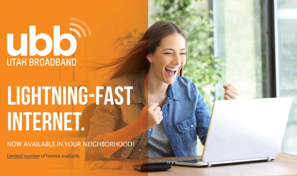 Utah Broadband - Lightning-Fast Internet ad created by FUEL Marketing